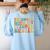 Twin Day Friends Teacher Twinning With My Bestie Matching Women's Sweatshirt Back Print Light Blue Twin Day Friends Teacher Twinning With My Bestie Matching Women's Sweatshirt Back Print Light Blue