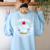 Twin Day Teacher Twinning With My Bestie Matching For Men Women Women's Sweatshirt Back Print Light Blue Twin Day Teacher Twinning With My Bestie Matching For Men Women Women's Sweatshirt Back Print Light Blue