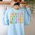 Twinning With My Teacher Bestie Twin Day Matching Teachers For Men Women Girls Kids Women's Sweatshirt Back Print Light Blue Twinning With My Teacher Bestie Twin Day Matching Teachers For Men Women Girls Kids Women's Sweatshirt Back Print Light Blue
