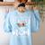 I Have Two Titles Teacher And Mom And I Rock Them Both Women's Sweatshirt Back Print Light Blue