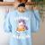 Unicorn Teacher Reading Is Magical Book Women's Sweatshirt Back Print Light Blue Unicorn Teacher Reading Is Magical Book Women's Sweatshirt Back Print Light Blue