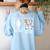 Unicorn History Teacher T-Shirt History Teacher Women's Sweatshirt Back Print Light Blue Unicorn History Teacher T-Shirt History Teacher Women's Sweatshirt Back Print Light Blue