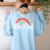 Unity Day Orange Teacher Kindness Antibulliyng Be Kind Women's Sweatshirt Back Print Light Blue Unity Day Orange Teacher Kindness Antibulliyng Be Kind Women's Sweatshirt Back Print Light Blue