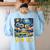 Van Go Vanlife Accessories Artist Art Teacher Women's Sweatshirt Back Print Light Blue Van Go Vanlife Accessories Artist Art Teacher Women's Sweatshirt Back Print Light Blue
