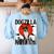 Vintage Japanese Dogzilla Boston Terrier Women's Sweatshirt Back Print Light Blue