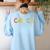 Vintage Swim Coach Swimming Coach Swim Teacher Swimmer Retro Women's Sweatshirt Back Print Light Blue Vintage Swim Coach Swimming Coach Swim Teacher Swimmer Retro Women's Sweatshirt Back Print Light Blue