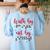 Visually Impaired Teacher Braille Bible Verse Walk By Faith Women's Sweatshirt Back Print Light Blue Visually Impaired Teacher Braille Bible Verse Walk By Faith Women's Sweatshirt Back Print Light Blue