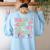 Walkie Calls Are My Cardio Special Education Teacher School Women's Sweatshirt Back Print Light Blue