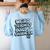 Weird Teachers Build Character School Pun Women's Sweatshirt Back Print Light Blue Weird Teachers Build Character School Pun Women's Sweatshirt Back Print Light Blue