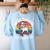 Weird Teachers Build Character Teacher Women's Sweatshirt Back Print Light Blue Weird Teachers Build Character Teacher Women's Sweatshirt Back Print Light Blue