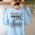 When In Doubt Go To The Library Teacher Vintage Book Lovers Women's Sweatshirt Back Print Light Blue When In Doubt Go To The Library Teacher Vintage Book Lovers Women's Sweatshirt Back Print Light Blue