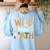 Wild About Math Cute Teacher Student Math Club Women's Sweatshirt Back Print Light Blue Wild About Math Cute Teacher Student Math Club Women's Sweatshirt Back Print Light Blue