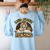 Wild About Reading Tiger For Teachers & Students Women's Sweatshirt Back Print Light Blue Wild About Reading Tiger For Teachers & Students Women's Sweatshirt Back Print Light Blue