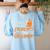 Will Trade Students For Candy Halloween Costume Teacher Women's Sweatshirt Back Print Light Blue