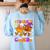 Will Trade Students For Candy Teacher Halloween Women's Sweatshirt Back Print Light Blue Will Trade Students For Candy Teacher Halloween Women's Sweatshirt Back Print Light Blue