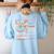Women Bible Verse Christian Teacher God Says Back To School Women's Sweatshirt Back Print Light Blue Women Bible Verse Christian Teacher God Says Back To School Women's Sweatshirt Back Print Light Blue