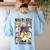 Women Halloween The Teacher Tour Ghosts Pencil Pumpkins Women's Sweatshirt Back Print Light Blue Women Halloween The Teacher Tour Ghosts Pencil Pumpkins Women's Sweatshirt Back Print Light Blue