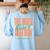 Women The Math Ain't Mathin Show Your Work Math Teacher Women's Sweatshirt Back Print Light Blue