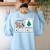 I Am Working For Christmas Break Special Education Teacher Women's Sweatshirt Back Print Light Blue