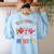 The World Needs All Kinds Of Minds Special Education Teacher Women's Sweatshirt Back Print Light Blue