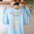 World History Classroom Social Studies History Teacher Women's Sweatshirt Back Print Light Blue