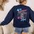 4th Grade Is My Jam Vintage 80s Boombox Teacher Student Women's Sweatshirt Back Print Navy