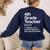 4th Grade Teacher Definition Back To School First Day Women's Sweatshirt Back Print Navy
