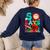 50 Days Of School Teacher Happy 50th Day Of School Kids Women's Sweatshirt Back Print Navy