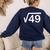67 Six Seven Meme Square Root Couple Matching Teacher Women's Sweatshirt Back Print Navy 67 Six Seven Meme Square Root Couple Matching Teacher Women's Sweatshirt Back Print Navy