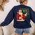 67 Teacher Christmas Santa Six Seven Meme Brainrot Math Joke Women's Sweatshirt Back Print Navy