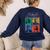 Abbott Elementary Colorful Pop Art Teachers TV Show Women's Sweatshirt Back Print Navy Abbott Elementary Colorful Pop Art Teachers TV Show Women's Sweatshirt Back Print Navy
