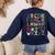 ABCs Alphabet Halloween Learning Kindergarten Teachers Women's Sweatshirt Back Print Navy ABCs Alphabet Halloween Learning Kindergarten Teachers Women's Sweatshirt Back Print Navy