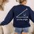 Acute Angle Cute Math Teacher Women's Sweatshirt Back Print Navy