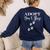 Adopt Animals Don't Shop For Them Women's Sweatshirt Back Print Navy