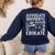 Advocate Support Accept Educate Special Education Teacher Women's Sweatshirt Back Print Navy Advocate Support Accept Educate Special Education Teacher Women's Sweatshirt Back Print Navy