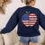 American Flag Teachers Students Apple 4th Of July Vintage Women's Sweatshirt Back Print Navy American Flag Teachers Students Apple 4th Of July Vintage Women's Sweatshirt Back Print Navy