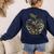 Apple Hearts Teacher Camouflage Clothing School Camo Apple For Men Women Girls Kids Women's Sweatshirt Back Print Navy