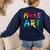 Make Art Painter Artist Teacher Artsy Men Women Kids Women's Sweatshirt Back Print Navy Make Art Painter Artist Teacher Artsy Men Women Kids Women's Sweatshirt Back Print Navy