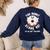 Art Teacher Halloween Donut Lover Costume Kawaii Monster Women's Sweatshirt Back Print Navy Art Teacher Halloween Donut Lover Costume Kawaii Monster Women's Sweatshirt Back Print Navy
