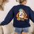 Art Teacher Painting Brushes Retro Pumpkin Ghost Artist Women's Sweatshirt Back Print Navy Art Teacher Painting Brushes Retro Pumpkin Ghost Artist Women's Sweatshirt Back Print Navy