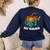 Art Teacher Pumpkin Halloween Night Men Women Women's Sweatshirt Back Print Navy Art Teacher Pumpkin Halloween Night Men Women Women's Sweatshirt Back Print Navy