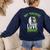 Art Teachers Love Brains Shirt Halloween Zombie Teaching Tee Men Women Kids Women's Sweatshirt Back Print Navy