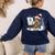 Artist Gingerbread Painter Art Teacher Student Christmas Women's Sweatshirt Back Print Navy Artist Gingerbread Painter Art Teacher Student Christmas Women's Sweatshirt Back Print Navy