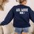 ASL Mode Sign Language Deaf ASL Teacher Women's Sweatshirt Back Print Navy ASL Mode Sign Language Deaf ASL Teacher Women's Sweatshirt Back Print Navy