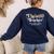 Theatre Teacher Back To School Essential Must Have Women's Sweatshirt Back Print Navy
