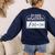 Avoid Negativity Math Teacher Women's Sweatshirt Back Print Navy