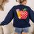 Back To School Pencil And Apple Teacher Student Women's Sweatshirt Back Print Navy Back To School Pencil And Apple Teacher Student Women's Sweatshirt Back Print Navy