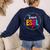 Back To School Teachers Crew Students Team ESOL Teacher Women's Sweatshirt Back Print Navy