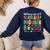 Battery Life Of Daycare Provider Childcare Teacher Women's Sweatshirt Back Print Navy