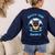 Batty About Books Lover Teacher Librarian Bookish Halloween For Men Women Kids Women's Sweatshirt Back Print Navy